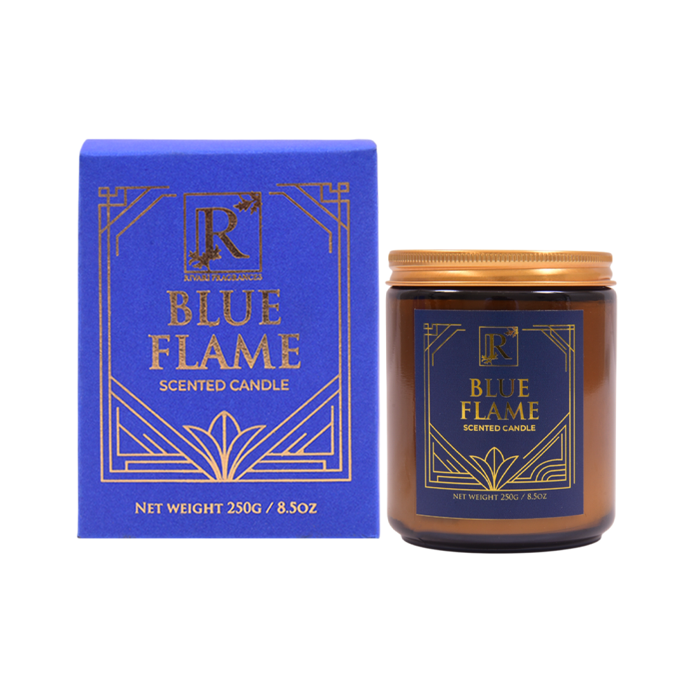RIVARI SCENTED CANDLE BLUE FLAME 8.5 OZ