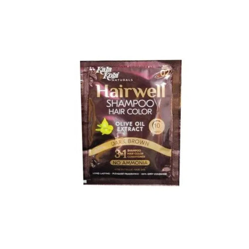 Kala Kola Hair Well Shampoo Hair Color Dark Brown 30ml
