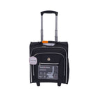 SWISS GEAR TROLLEY CASE CHECK LITE CREW BAG PLUS BLACK 16 IN