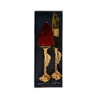 CAKE SERVING SET 2PC GOLDEN D21 AE