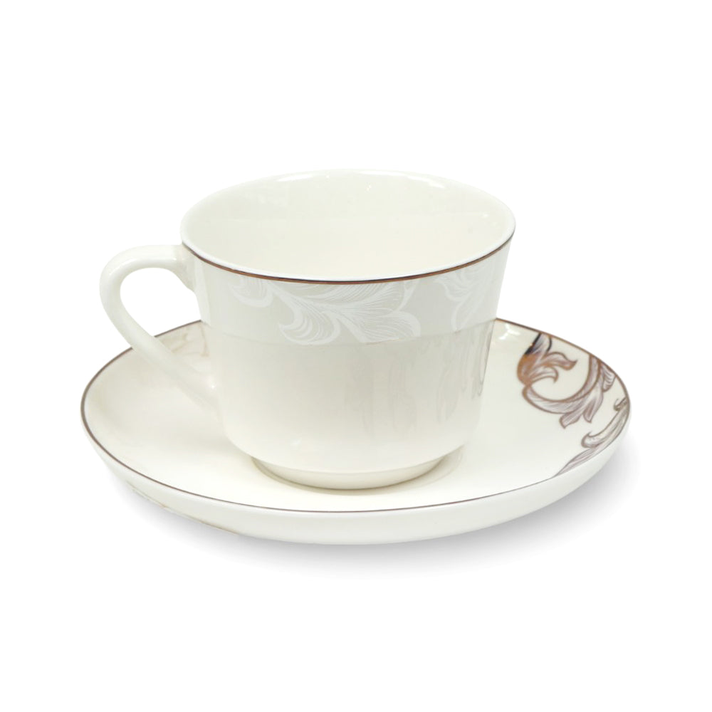 CUP & SAUCER BONE CHINA JA016 TMC (Pack of 6)