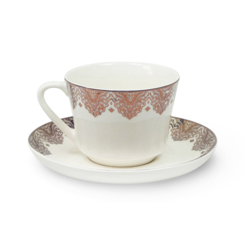 CUP & SAUCER BONE CHINA JA001 TMC (Pack of 6)