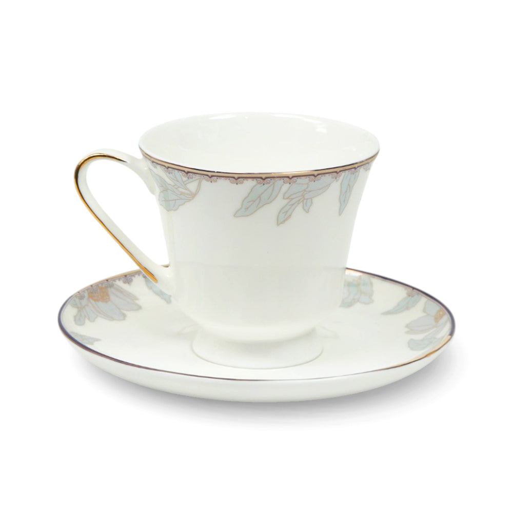 CUP & SAUCER NEW BONE CHINA 3 SHAPE JH2 TMC (Pack of 6)