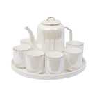 COFFEE SET 9PC CERAMIC REVOLVING IR SW-FA-20