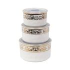 BOWL SET 3PC WITH LID L032-D ZTK