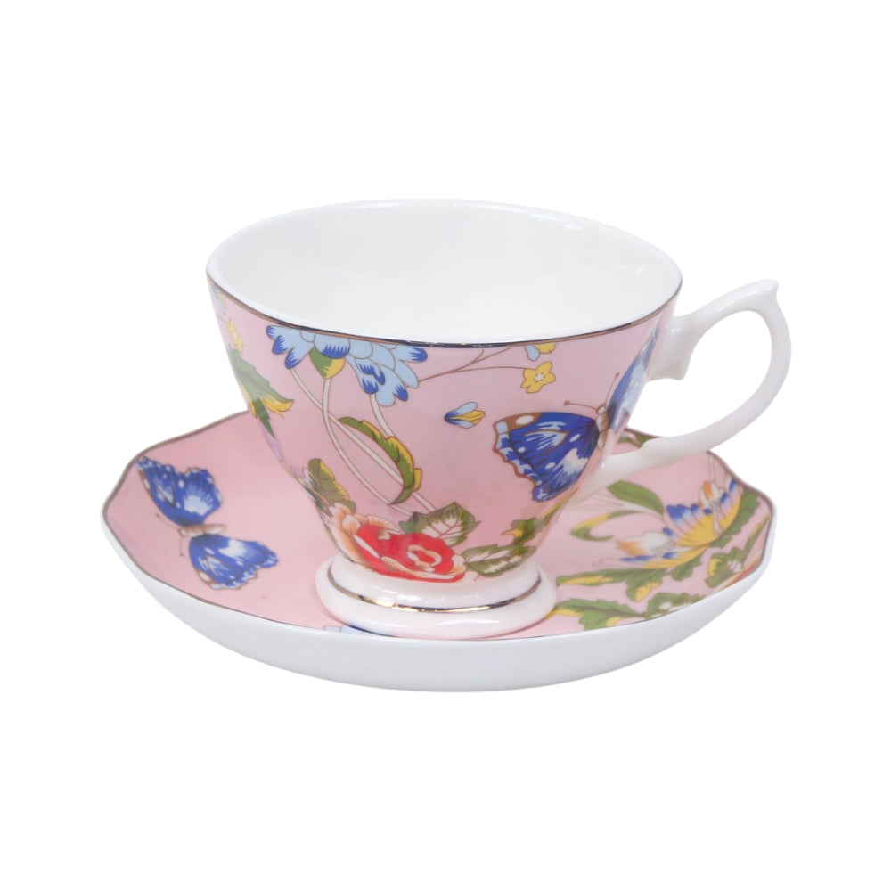 CUP & SAUCER BONE CHINA YS001 FE (Pack of 6)