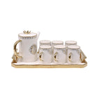 COFFEE SET 9PC CERAMIC SHINE COLLECTION ABC-386W