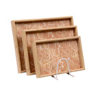 TRAY SET 3PC WOODEN ABC25-A685-1