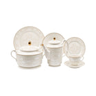 DINNER SET 61 PC BONE CHINA WS-001 RC