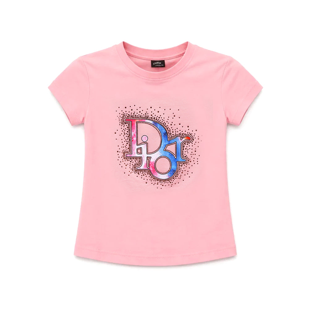 GIRLS S/S KNIT BLOUSE BRANDED PINK ZHS-26 12-18M 3302 C.G