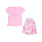GIRLS S/S 2PC SKIRT SUIT PINK ZHS-26 3-4 YEAR BL-005 C.G