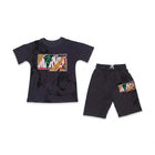 BOYS S/S 2PC KNICKER SUIT D-GREY IR S-26 3-4 YEAR NO7