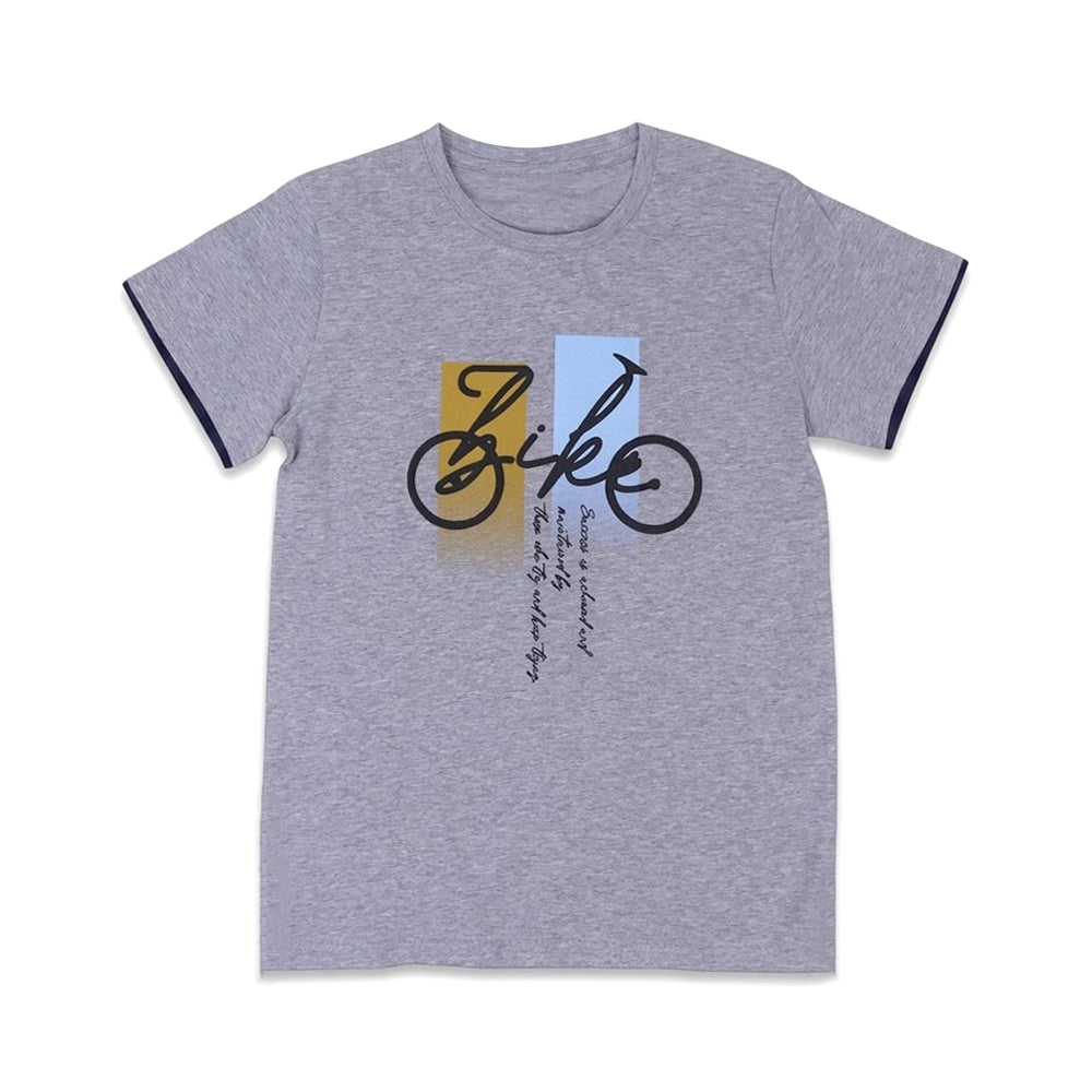 BOYS S/S T-SHIRT ROUND NECK GREY IR 10-11 YEAR A7759