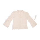 GIRLS L/S COTTON EMB BLOUSE WHITE IR-26 7-8 YEAR 29889