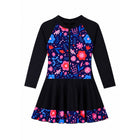 LADIES L/S SWIMMING COSTUME ADULTS FROCK STYLE IRS-26 M 12