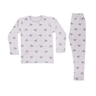 BOYS L/S 2PC L/S SLEEPING SUIT L-GRAY 7-8YEAR ZHS-26 7286 I.