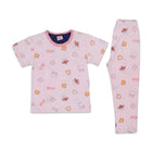 GIRLS S/S 2PC SLEEPING SUIT PINK 5-6YEAR ZHS-26 8143 1.G
