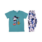 GIRLS S/S 2PC SLEEPING SUIT R/NECK 8-9YEAR GREEN NO-20 IR-26