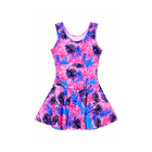 LADIES S/L SWIMMING COSTUME PINK TROPICAL 3XL IR-25 31626