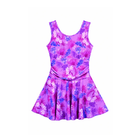LADIES S/L SWIMMING COSTUME SHOK-PINK TROPICAL 2XL IR-25 316