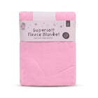 BABY SUPERSOFT FLEECE WRAPPING SHEET PINK ZS-26