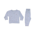 BOYS L/S 2PC L/W PAJAMA SUIT PRINTED SKY BLUE (B) 0-3 ZHS-26