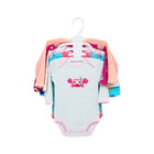 GIRLS L/S 5PCS BODY SUIT SET C2103-B IR-26 MULTI COL 3-6M