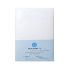 H&C BED SHEET KING OFF WHITE POLY COTTON 108X102 TC-144