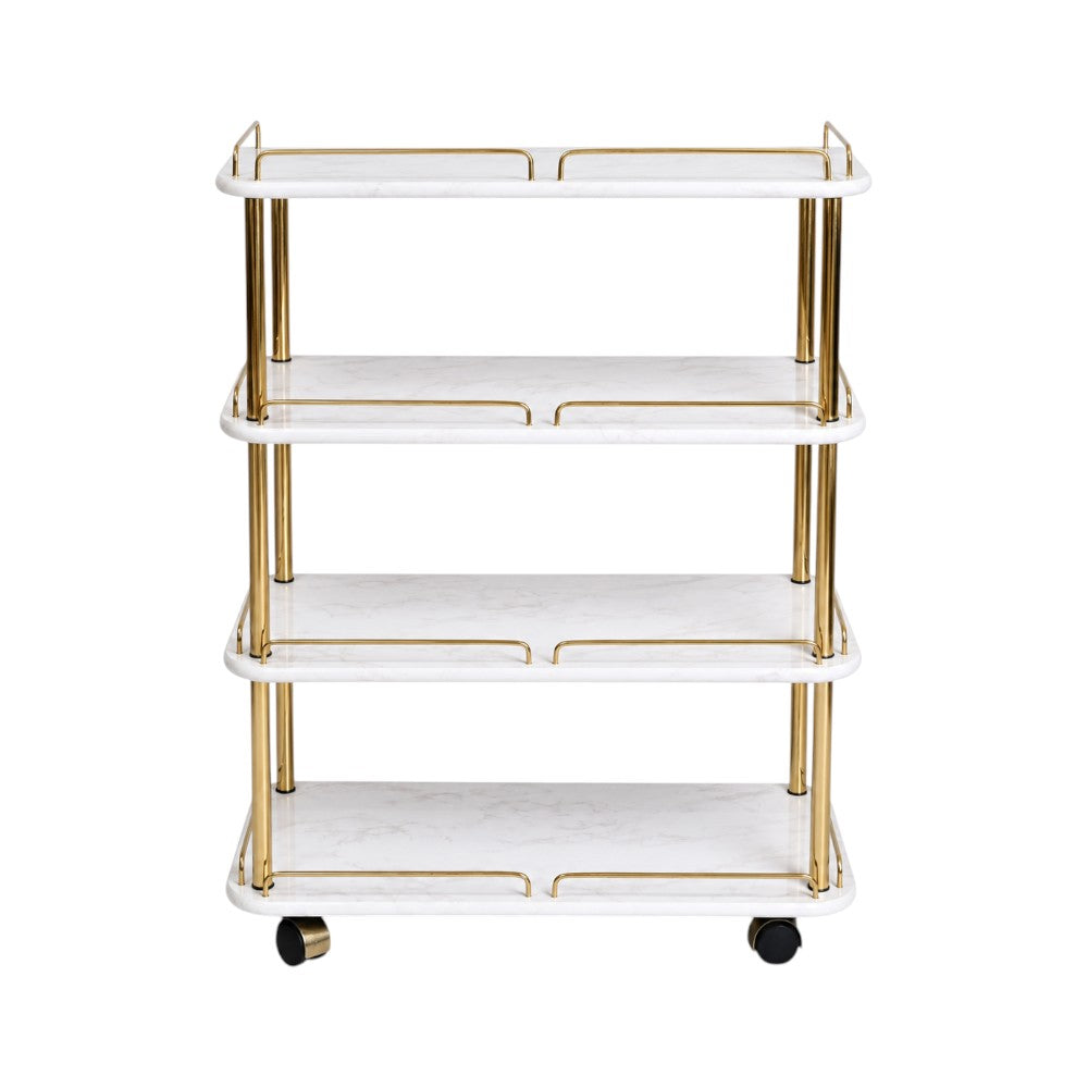 MULTIPAL USE 4 STEP RACK SR4 WHITE MARBLE E-02