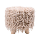 FUR STOOL BEIG IR 36073-12