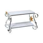 CAKE DISH 2 TIRE SILVER 87-6B M.T