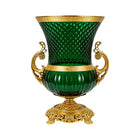 VASE CRYSTAL BRASS IR E7-V21014-3 JSB05-D02-1DQ