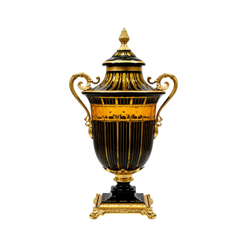 BOWL CANDY CRYSTAL BRASS IR E6-J22042-1 JSA24-A32
