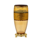 VASE CRYSTAL BRASS IR E8-V1055M-1 J504-C38