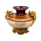 VASE CRYSTAL BRASS IR E8-VGC1108-1 J504-C38