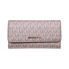 MK LG TRIFOLD JETSET TRAVEL 35S6GTVF3M WALLET PALE GOLD (IR)