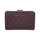 MK MD BIFOLD ZP CN JETSET TRAVEL 35F8GTVF2B WALLET BROWN (IR