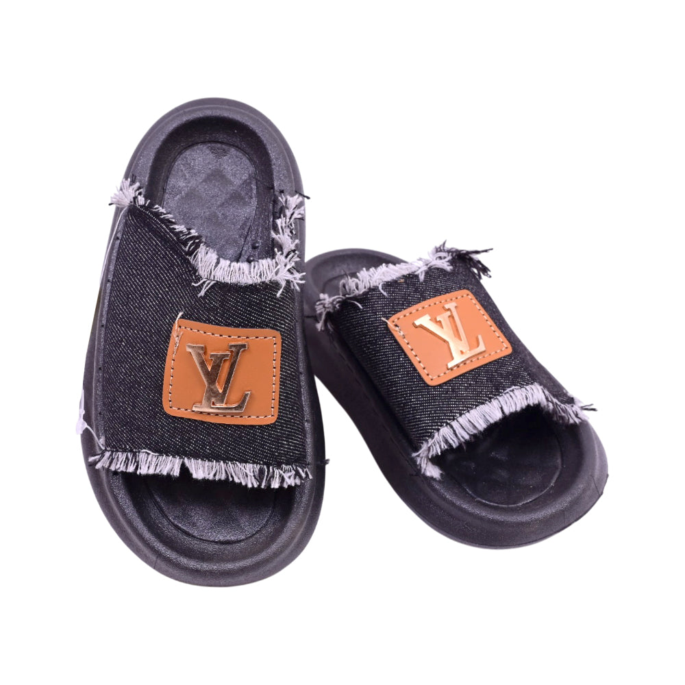 BOYS  SLIPPER BLACK JH011-B 30-35 IR-26 EVA