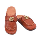 LADIES MULE CORK SOLE BROWN JH4234-C 36-41 IR-26
