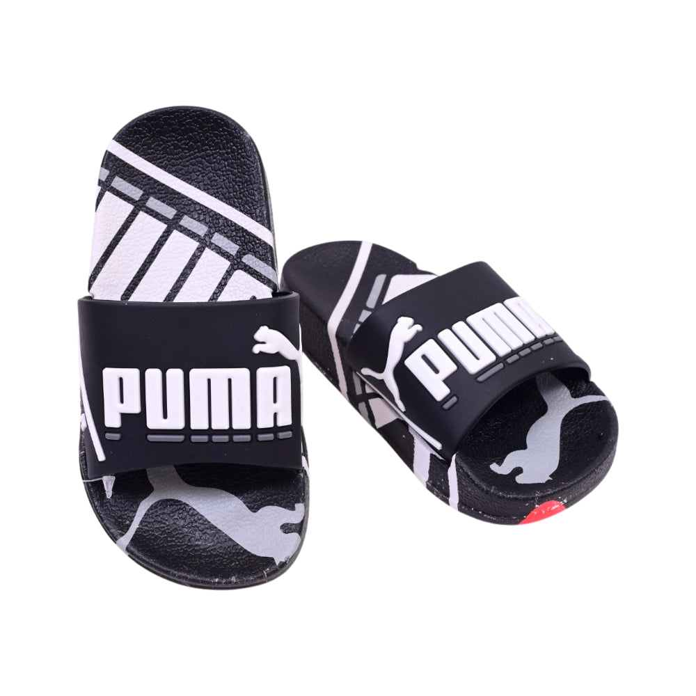 BOYS SLIPPER BLACK 009-1A 24-29 IR-26 PVC