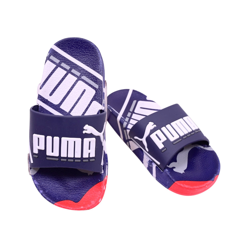 BOYS SLIPPER NAVY 009-1A 24-29 IR-26 PVC