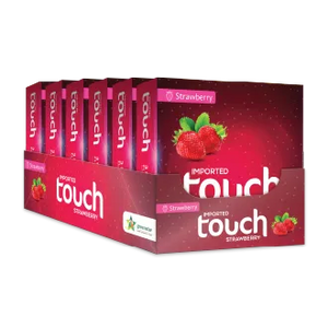 Touch Strawberry Flavored Condom Tray - Pack of 3 - 18 Pieces (6 x 3's)