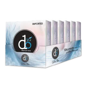 DO Silk Ultra Thin Condoms Tray - Pack of 3 - 18 Pieces (6 x 3's)
