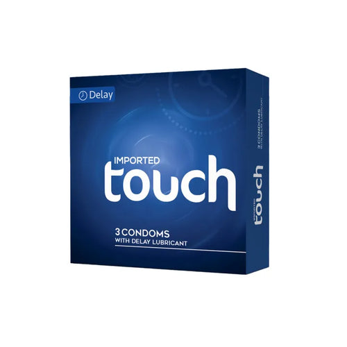 Touch Delay Condoms - Pack of 3 - With Delay Lubricant