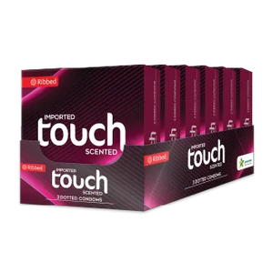 Touch Ribbed Condoms Tray - Pack of 5 - 30 Pieces (6 x 5's)