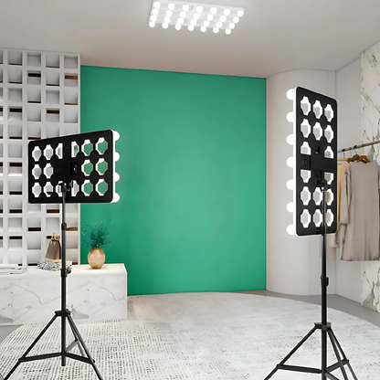 Professional Wide LED Studio Light Kit for Photography & Video Recording