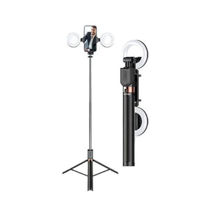 Ultra 4-in-1 Bluetooth Selfie Stick Tripod with LED Light & Wireless Remote – 170cm