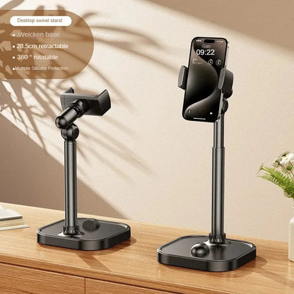 2-in-1 Adjustable Tabletop Lifting Stand for Smartphones & Cameras