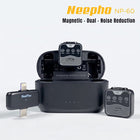 NeePho Wireless Dual Lavalier Microphone with Noise Cancellation for Android & iPhone