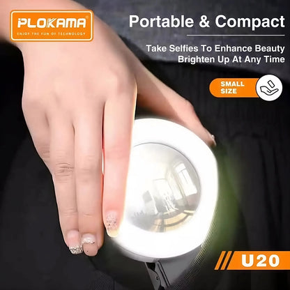 Mini Rechargeable LED Fill Light for Mobile & Camera – RGB Photography Light